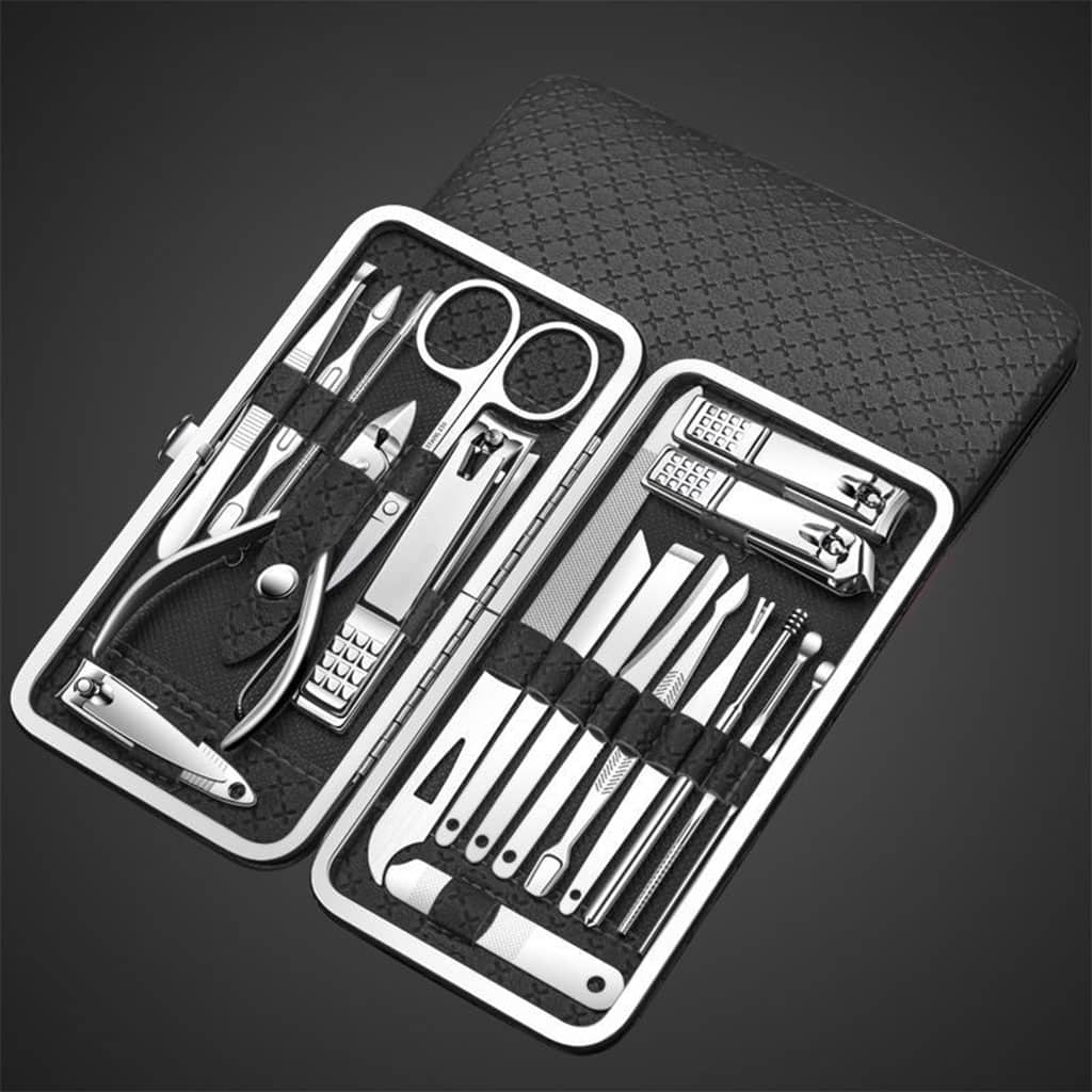Ensemble de pédicure coupe-ongles 16 pièces avec ciseaux pince à épiler outils de manucure professionnels - Divers - صورة 4