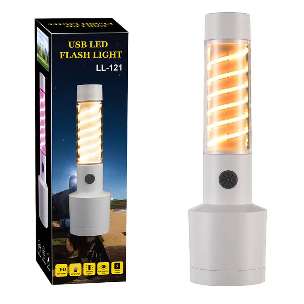 Lampe de poche à double source de lumière chargement USB - Électronique - صورة 2