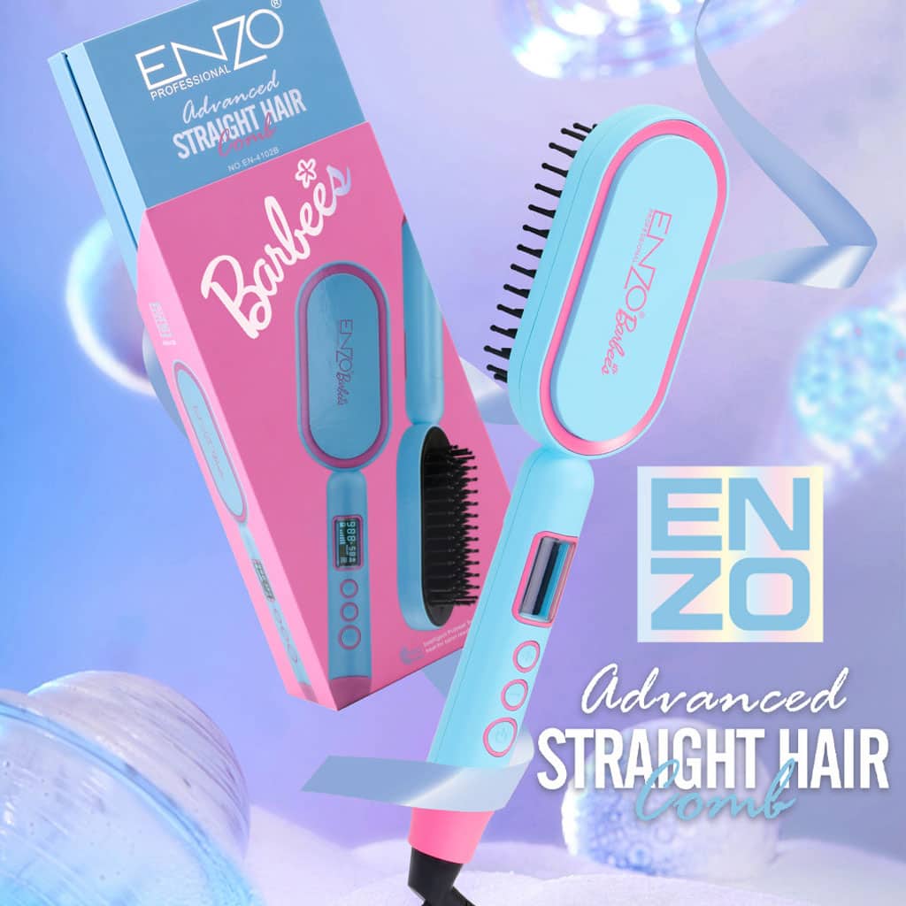 Enzo Brosse Lissante Barbie Edition Câble Rotatif 360° - Soins et Beauté - صورة 5