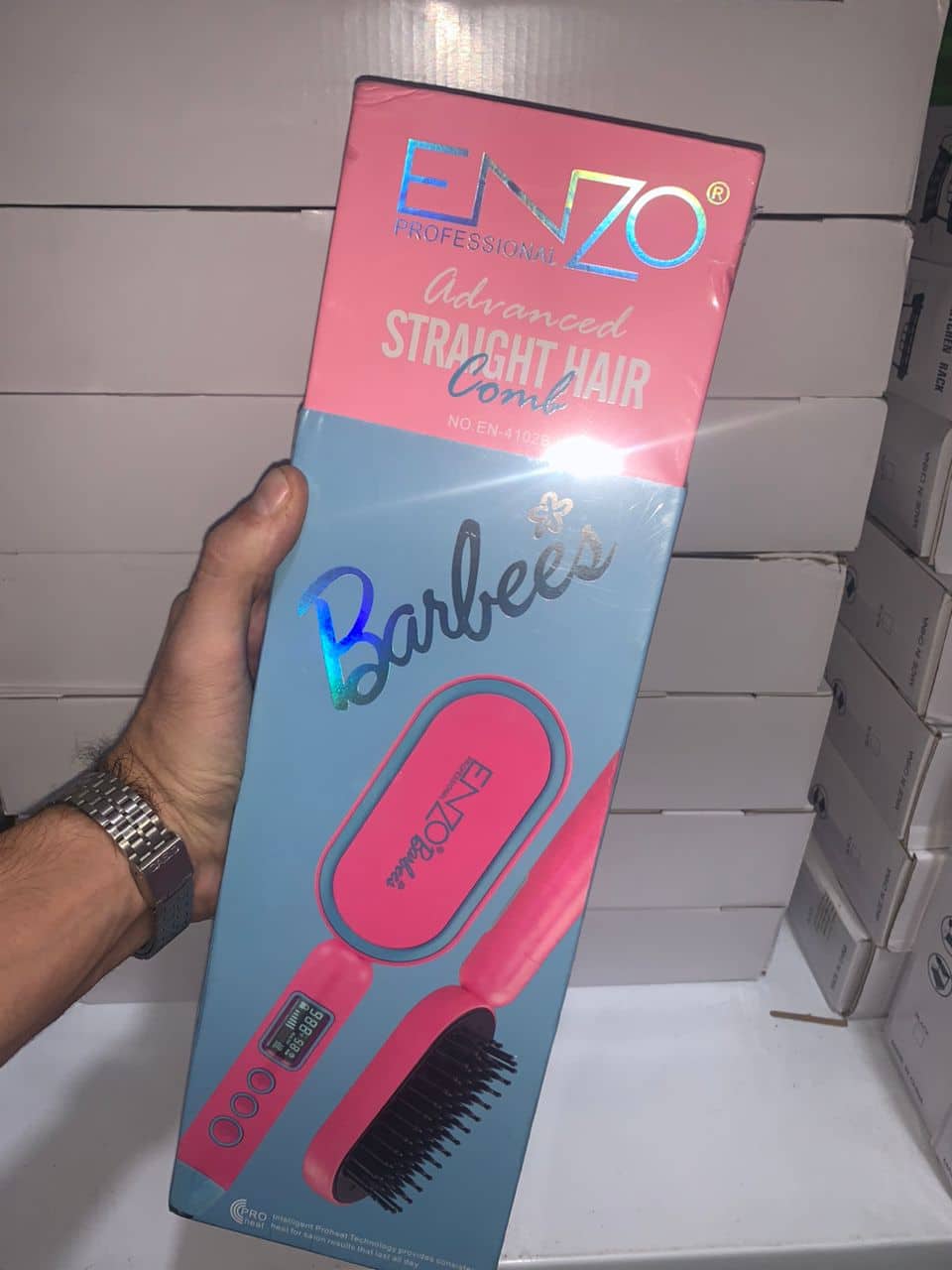 Enzo Brosse Lissante Barbie Edition Câble Rotatif 360° - Soins et Beauté - صورة 8