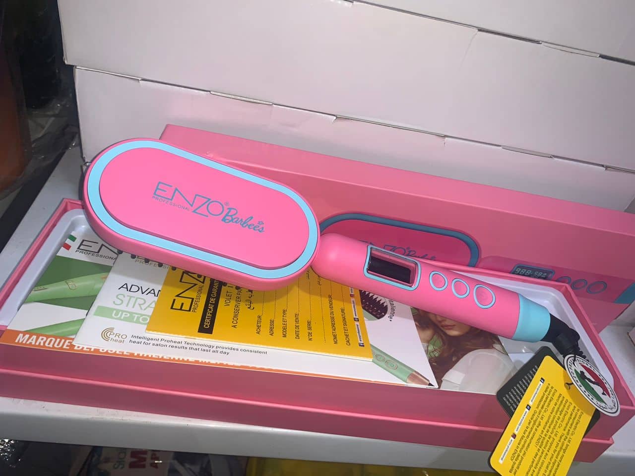 Enzo Brosse Lissante Barbie Edition Câble Rotatif 360° - Soins et Beauté - صورة 10