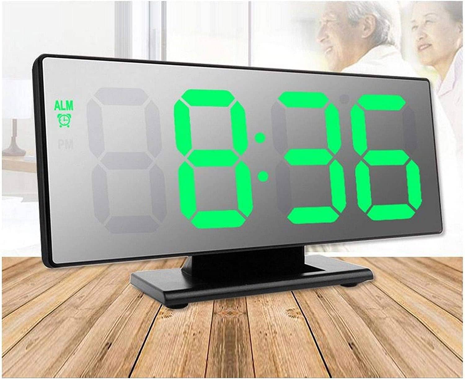 Horloge et réveil thermomètre de table electronique lumineux DS-3618L - Électronique - صورة 3