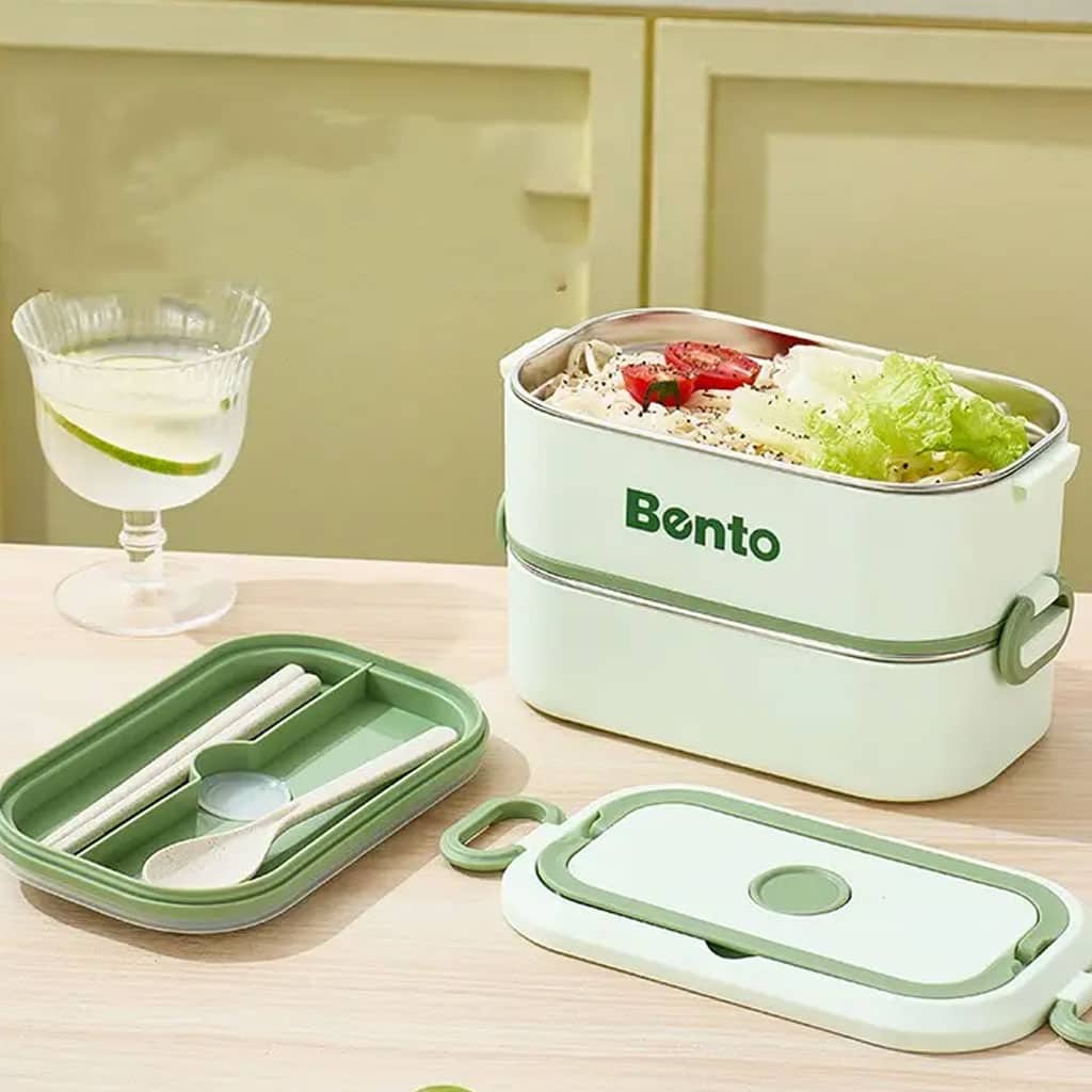 Boîte à lunch 3 Compartiment en Inox 304 , pratique et facile à transporter - Divers - صورة 2