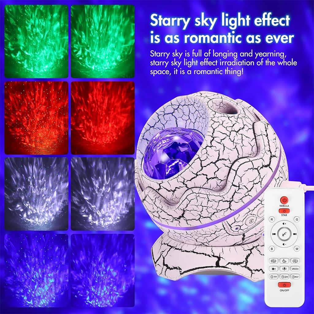 Projecteur galaxie, veilleuse en forme d'œuf de dinosaure - Électronique - صورة 7