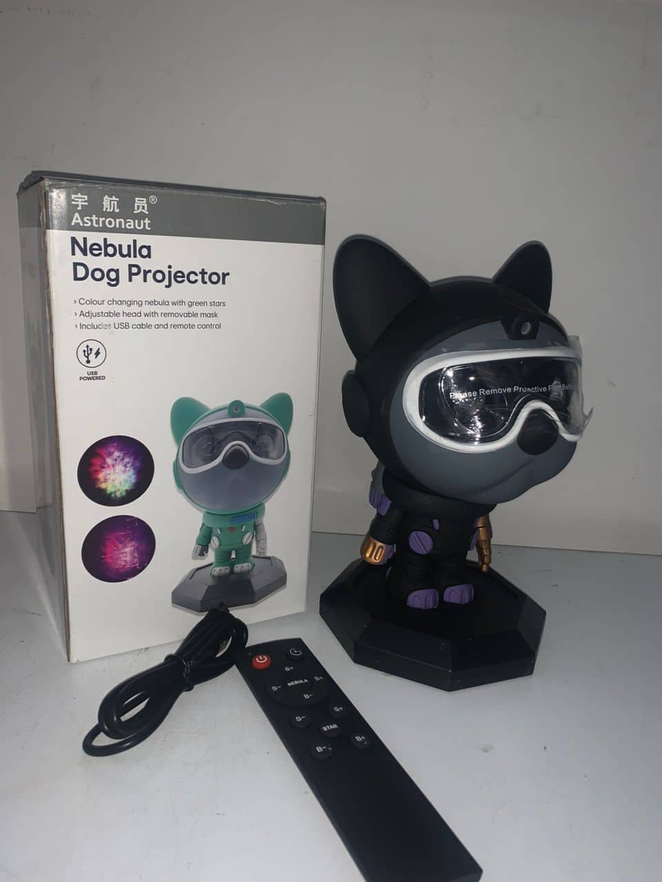 Bulldog Astronaute Projecteur Lampe Nébuleuses Espace Lumières - Électronique - صورة 6