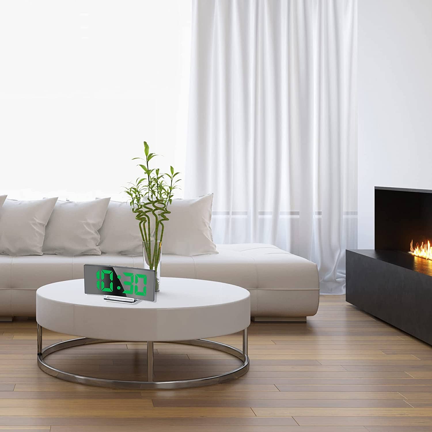 Horloge et réveil thermomètre de table electronique lumineux - Électronique - صورة 5