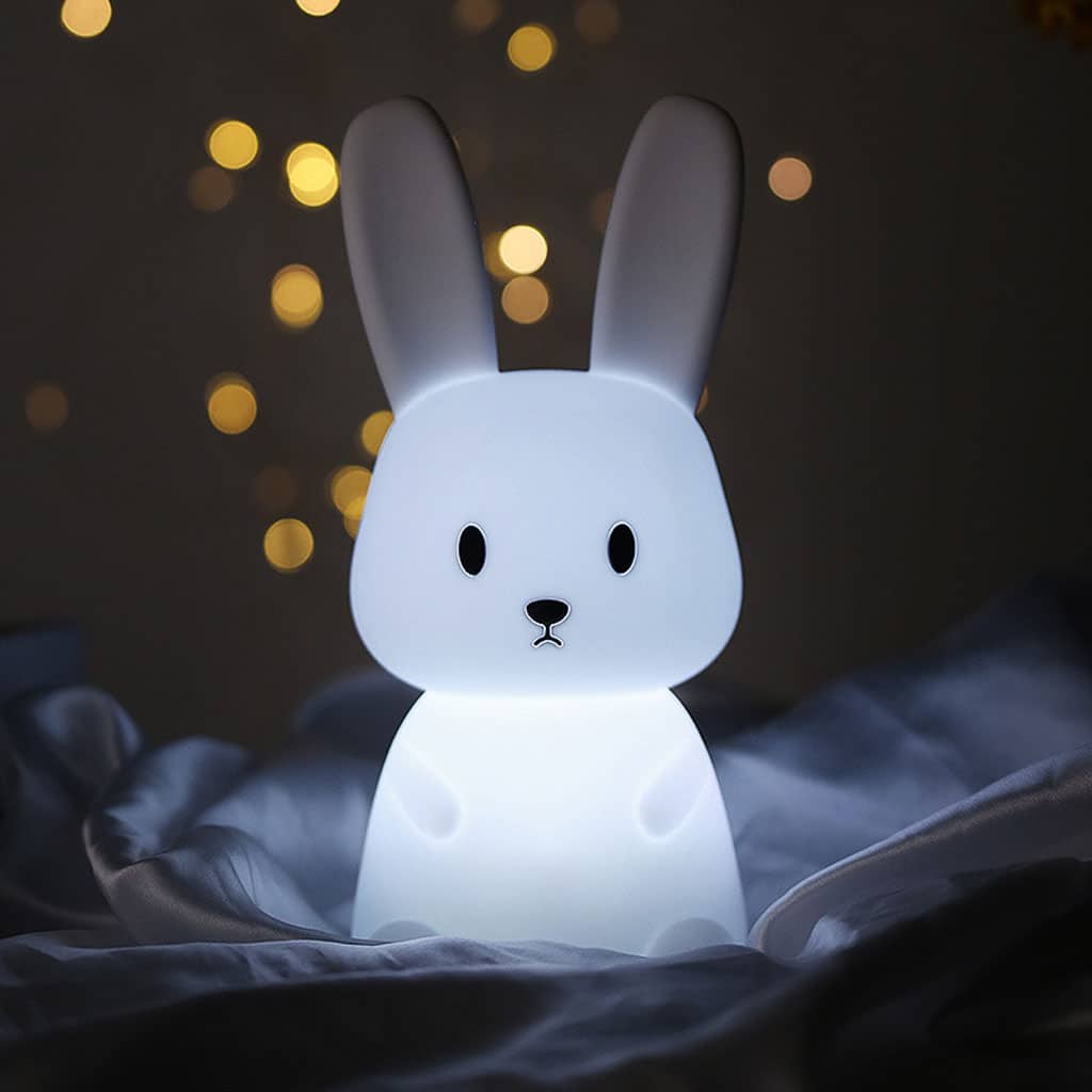 Veilleuse LED en forme de Lapin en siliconé pour enfants, avec capteur tactile - Divers - صورة 2