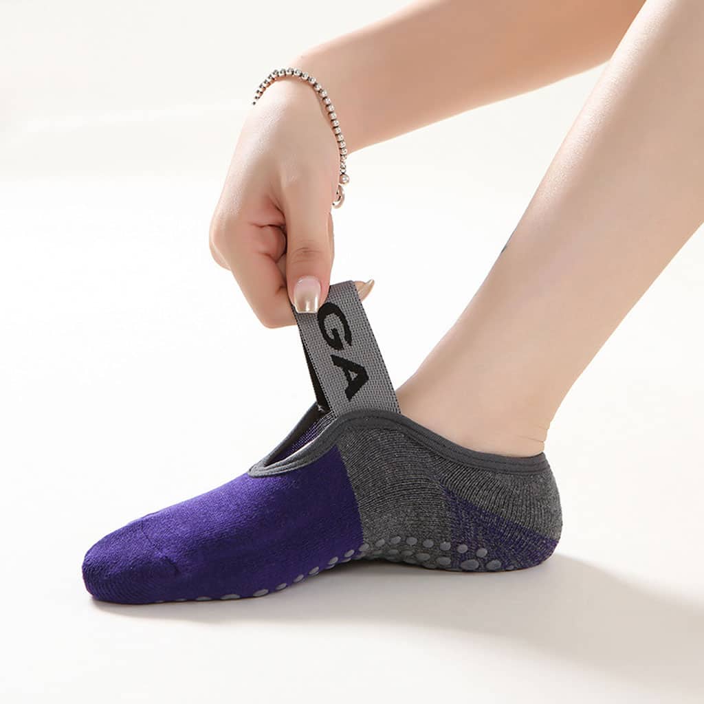 Paires Chaussettes de Yoga pour Femme Antidérapantes - Divers - صورة 6