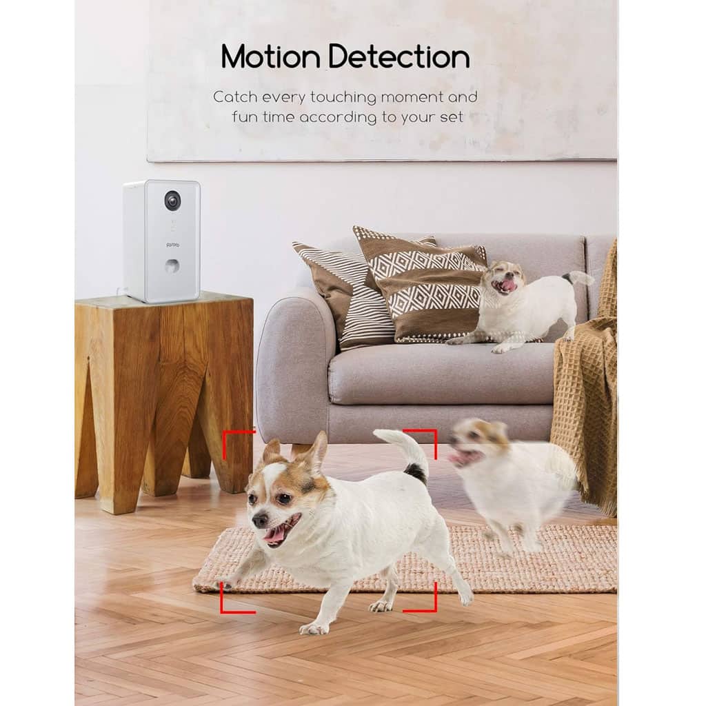 Faroro Caméra Full HD 1080P pour chien avec distributeur de friandises à distance - Électronique - صورة 5