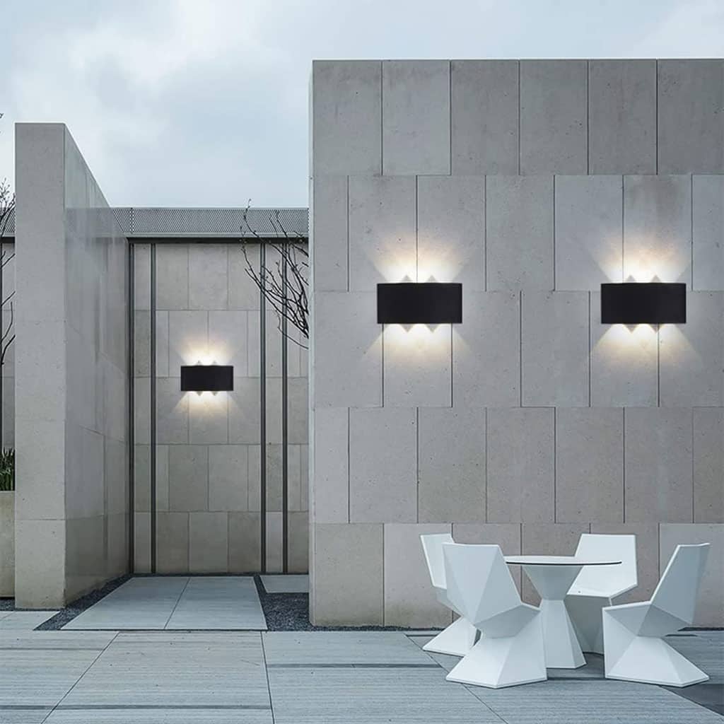 Applique Murale LED 8W D’Éclairage Extérieur 4 Lampes en PP - PACK 2 PCS﻿ - Maison - صورة 2