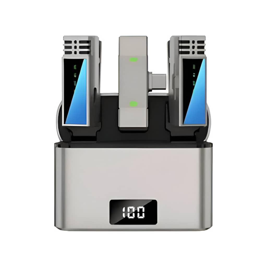 JMARY Microphone Sans-Fil MW-15 (2-TX) TYPE-C - Électronique - صورة 4