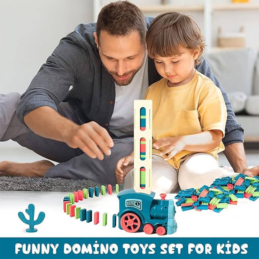 Jeu De Train Domino Educatifs avec lumières et Musique pour Enfants - Jouet & Gaming - صورة 4