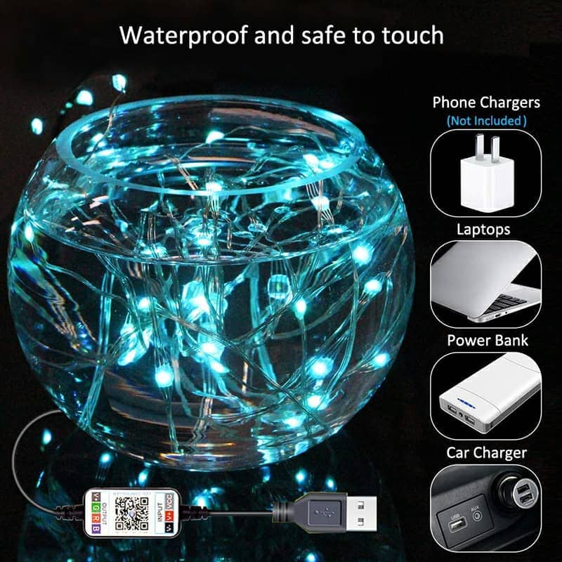 Led Strip lumineuse intelligente 5M USB Bluetooth pour décoration - Électronique - صورة 3