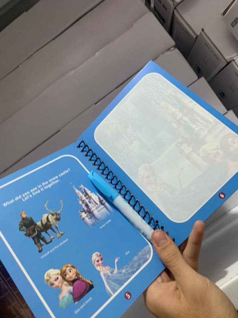 Magic Book réutilisable avec des dessins animés pour enfants et un stylo à eau - Divers - صورة 7