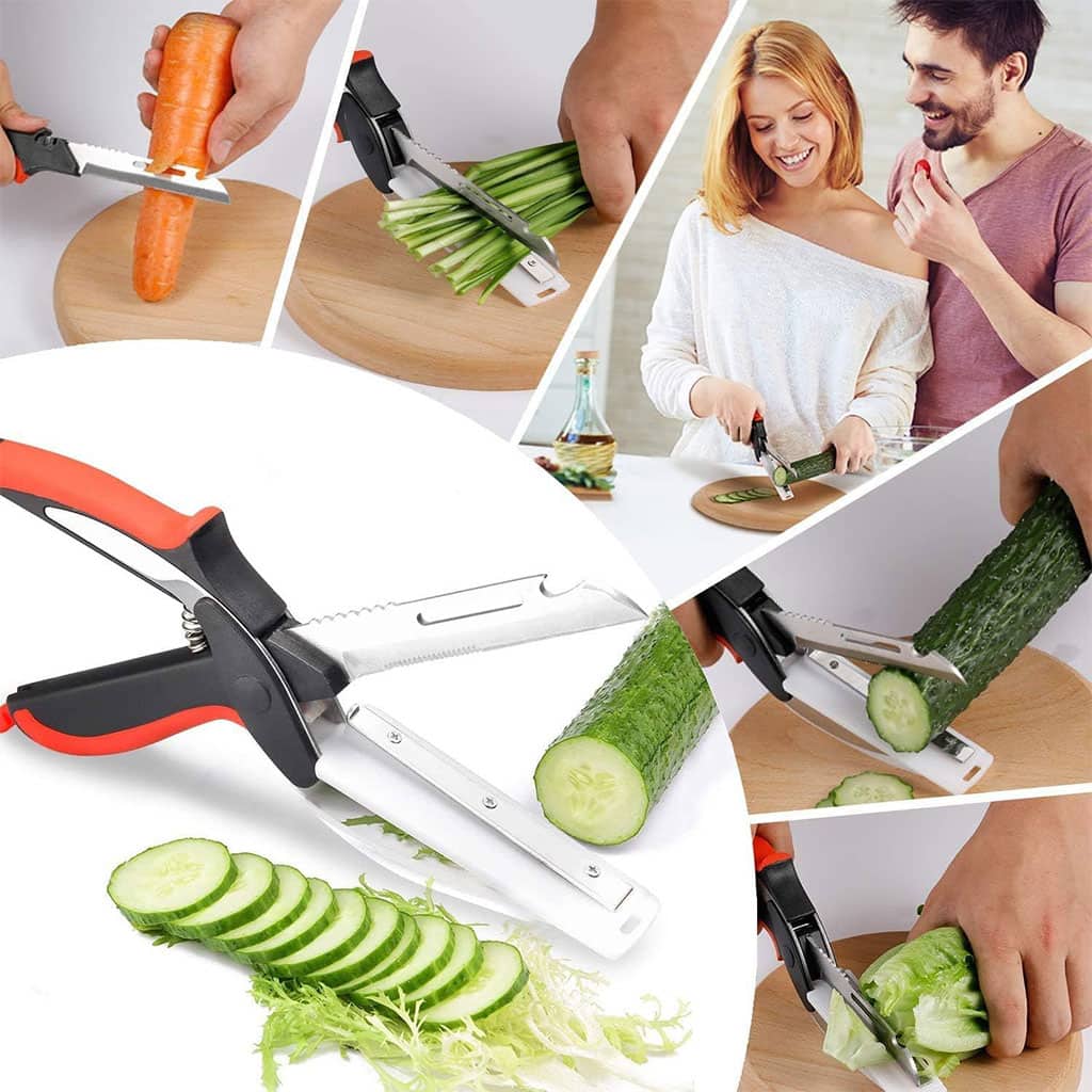 Ciseaux de cuisine Multifonctionnel 5en1 Rapide et facile à Utiliser - Maison - صورة 3