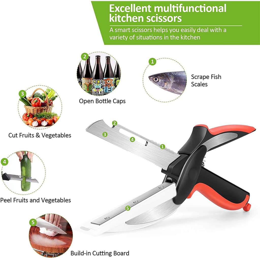 Ciseaux de cuisine Multifonctionnel 5en1 Rapide et facile à Utiliser - Maison - صورة 4