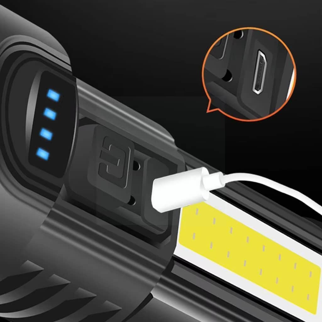Lampe torche LED rechargeable Super lumineuse G5 - Camping et Randonnée - صورة 4