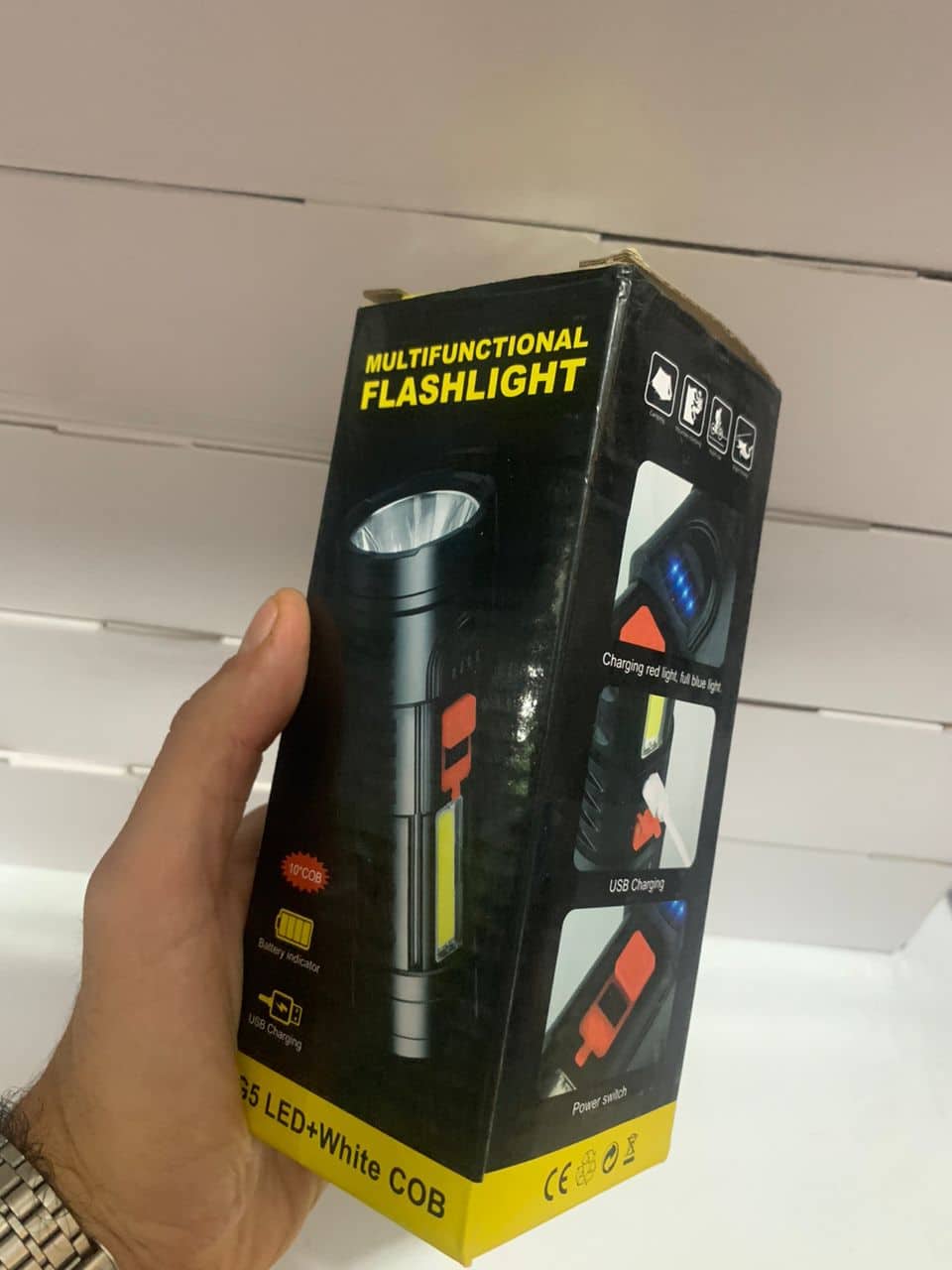 Lampe torche LED rechargeable Super lumineuse G5 - Camping et Randonnée - صورة 8