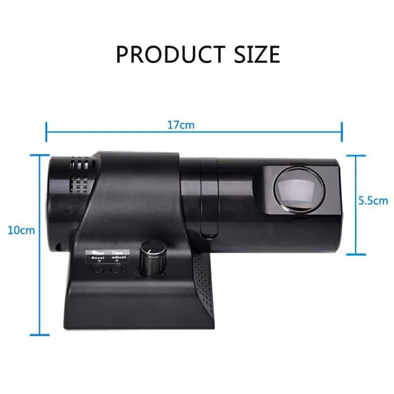 Projecteur horloge mural HD Rotation à 180 degrés 2 mode et 4 couleur - Électronique - صورة 10