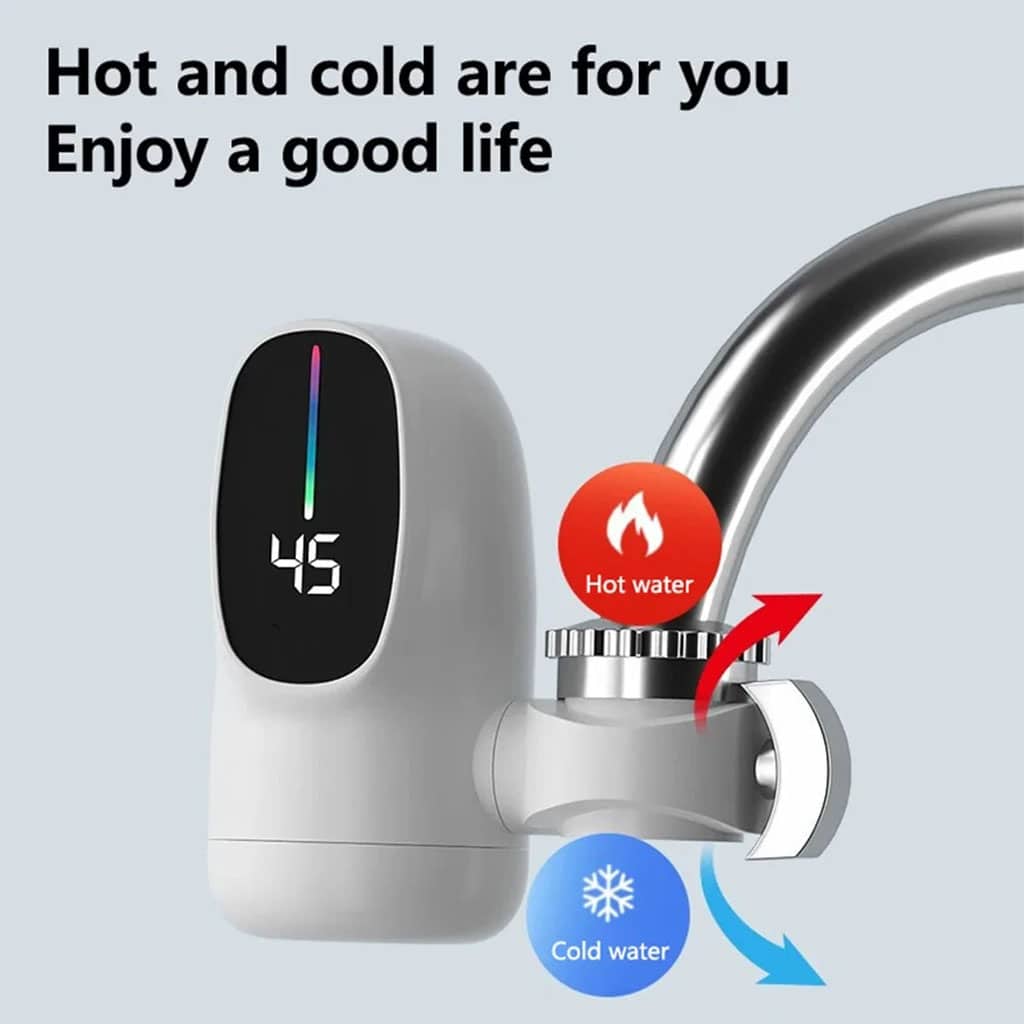 Robinet électrique chauffant rapide à affichage numérique - صنبور تدفئة كهربائي سريع مع شاشة رقمية - Maison - صورة 4