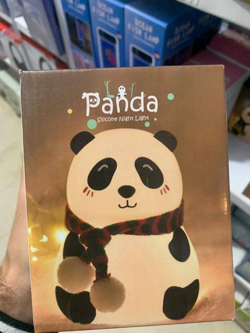 Veilleuse Forme de Panda Silicone Rechargeable Pour Bébé - Décoration - صورة 8