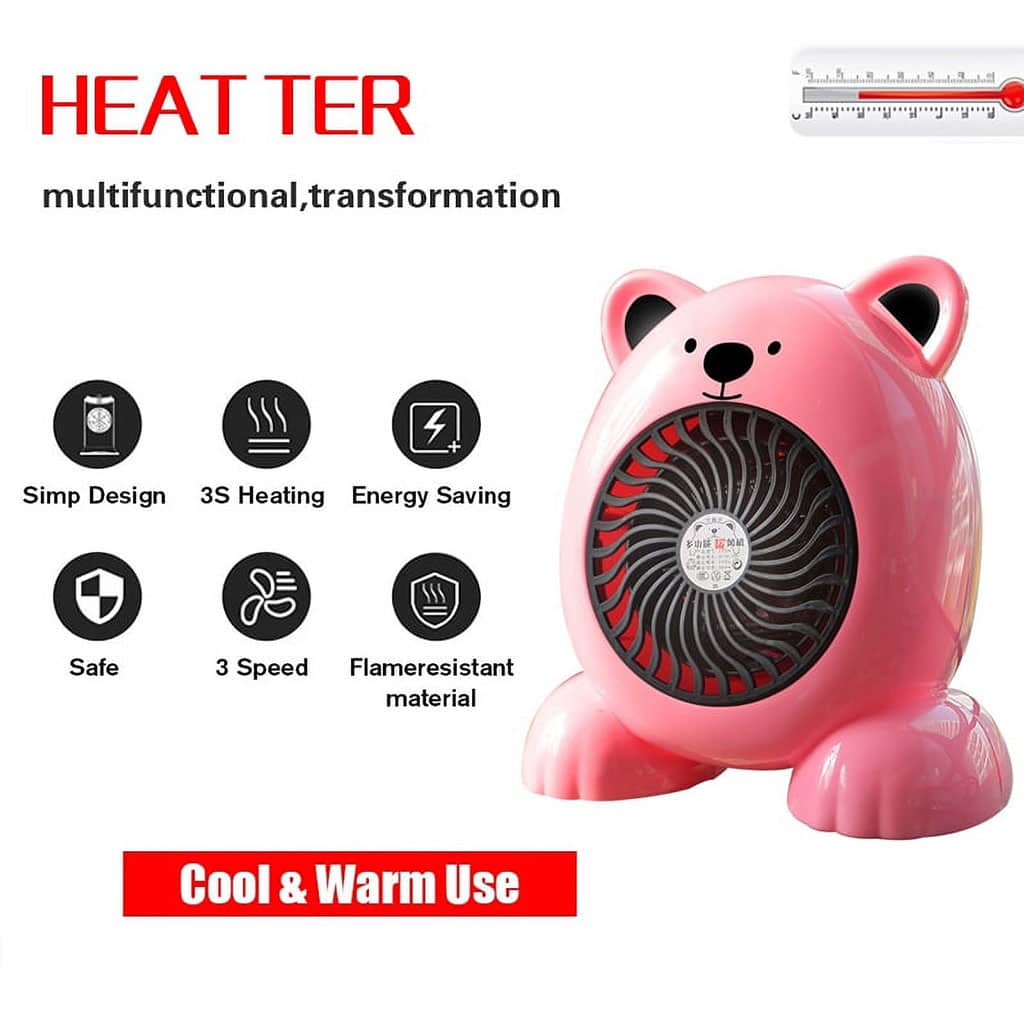 Mini radiateur chauffage électrique Ours 380W - Électronique - صورة 7