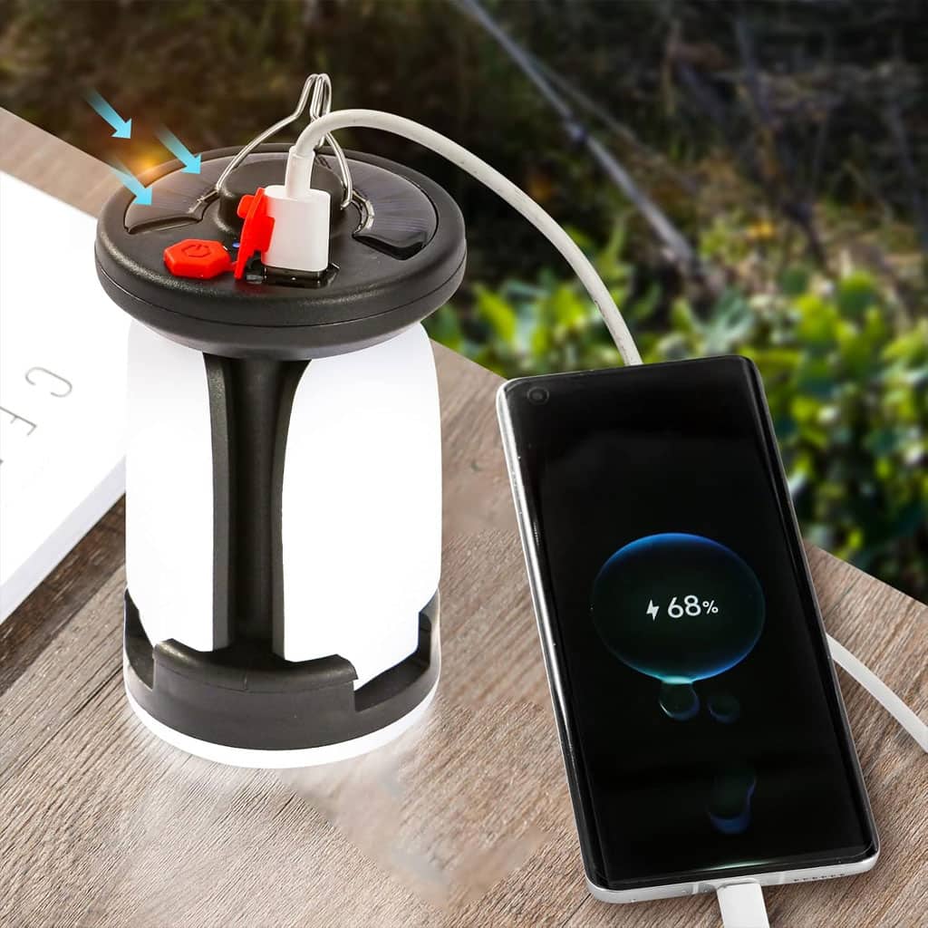 Lanterne de camping Rechargeable avec 6 modes d’éclairage, 60 LED - Camping et Randonnée - صورة 3