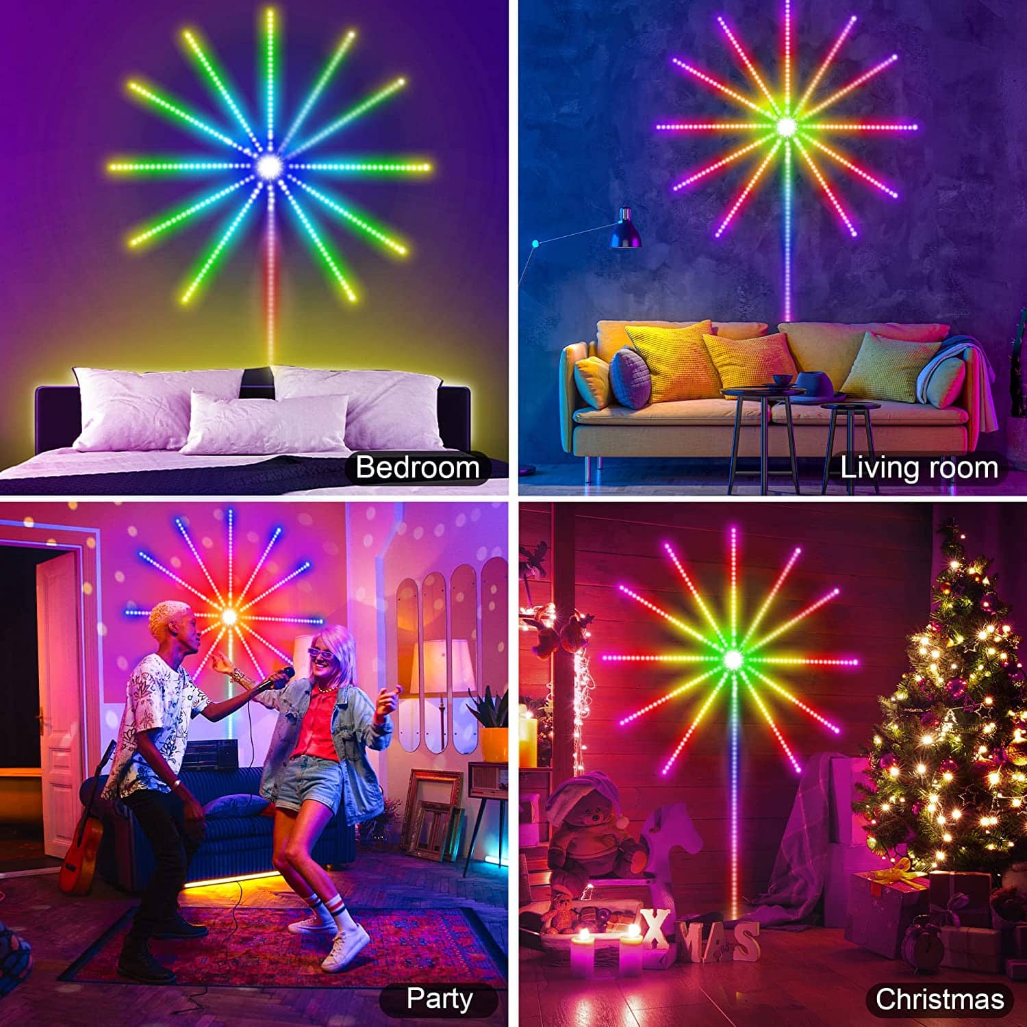 feux d’artifice App Smart Control IC Led RGB Light décoration de la maison - Électronique - صورة 5