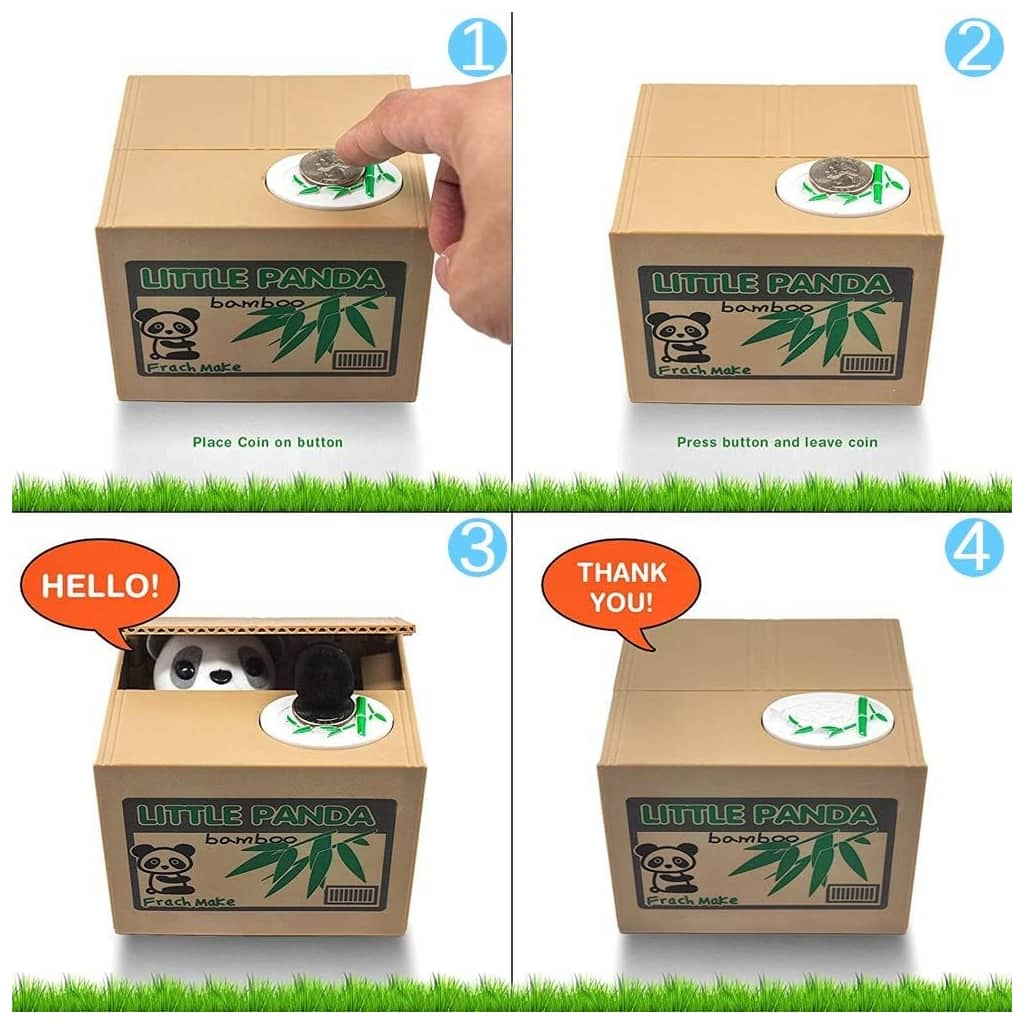 Tirelire automatique avec un mignon petit panda à l’intérieur - Jouet & Gaming - صورة 2