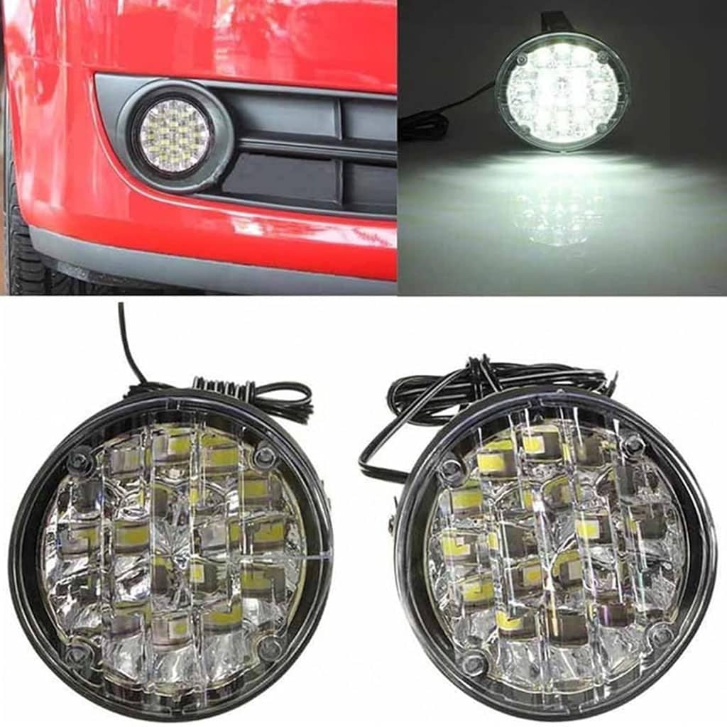 Feux Antibrouillard 2 Pièces 12V 18LED Pour Toutes Les Voitures - Électronique - صورة 3