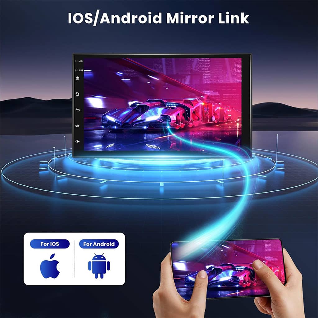 DVD MP5 et Autoradio 7 Pouces Tactile Bluetooth V2 - Accessoires Auto/Moto - صورة 4
