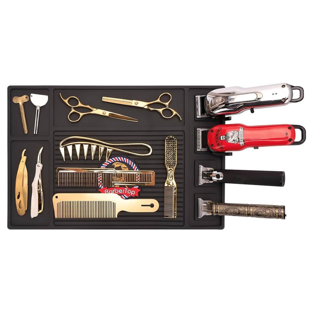 Tapis de rangement pour outils de coiffeur magnétique flexible et antidérapant - Soins et Beauté - صورة 4
