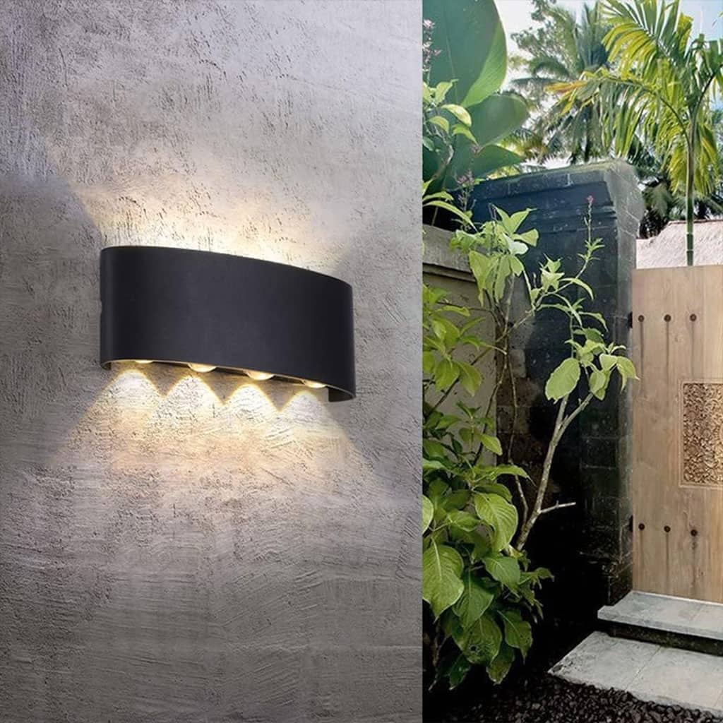 Applique Murale LED 8W D’Éclairage Extérieur 4 Lampes en PP - Décoration - صورة 5