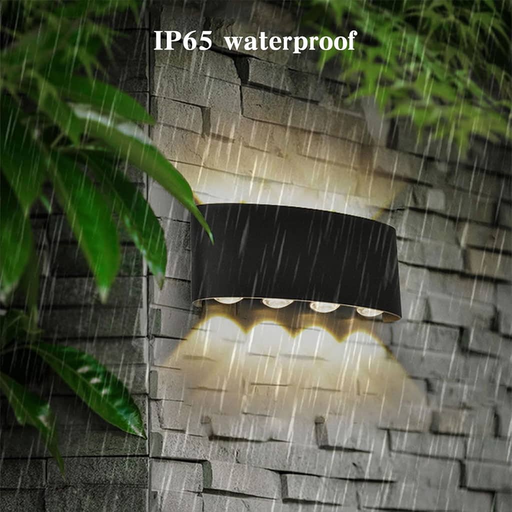 Applique Murale LED 8W D’Éclairage Extérieur 4 Lampes en PP - Décoration - صورة 6