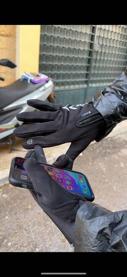 Pack Hiver Manteau imperméable à capuche et Gants Thermiques Chaudes - Accessoires Auto/Moto - صورة 2
