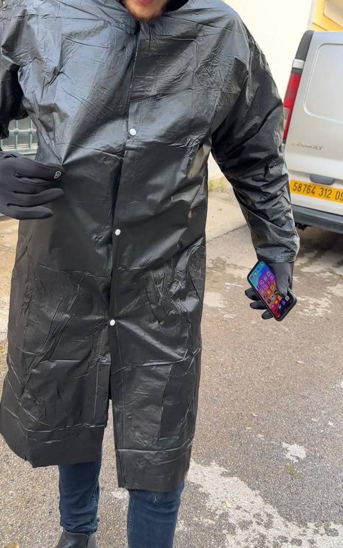 Pack Hiver Manteau imperméable à capuche et Gants Thermiques Chaudes - Accessoires Auto/Moto - صورة 3