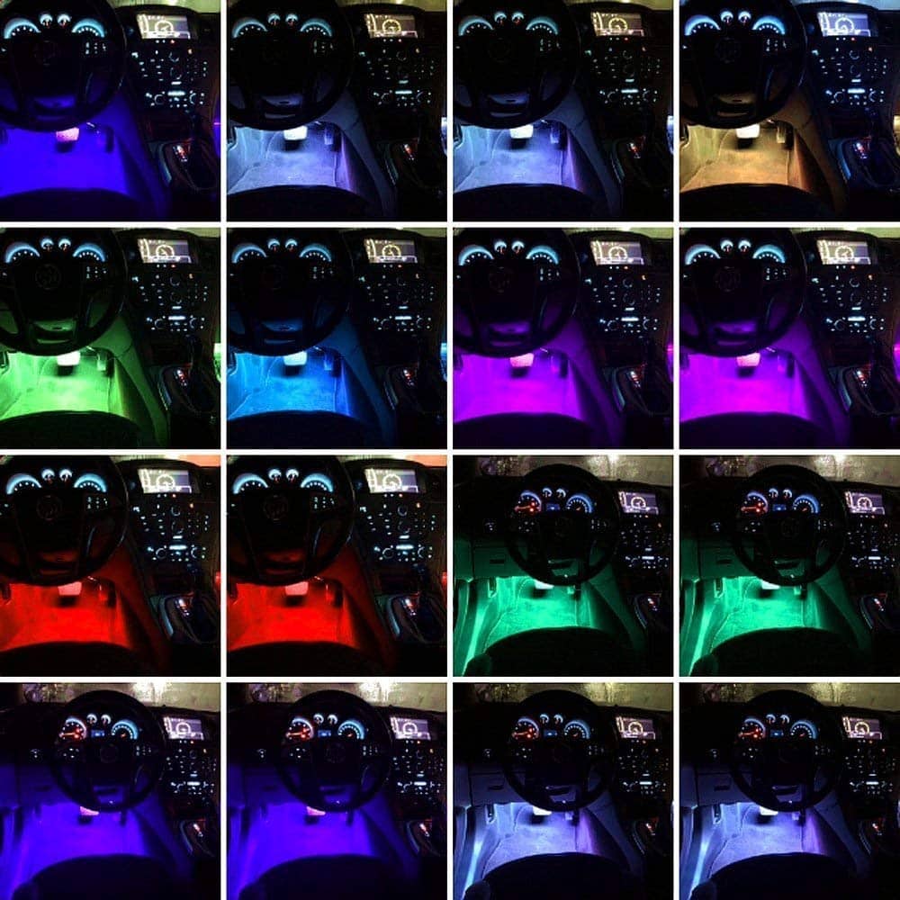 Sound atmosphere lamp 48 LED pour voiture - Accessoires Auto/Moto - صورة 5