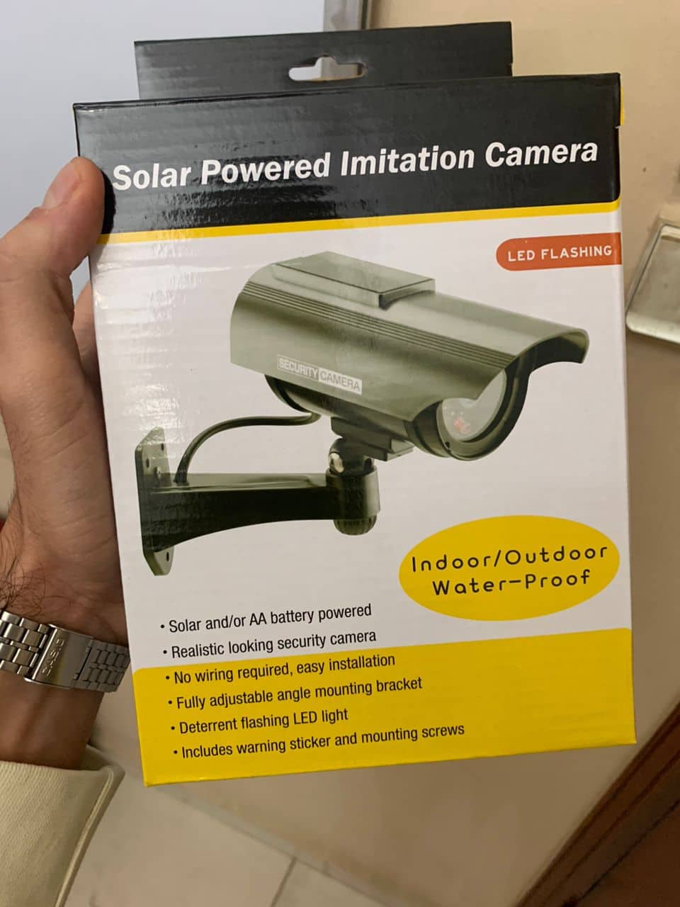 Fausse Caméras de Vidéosurveillance à énergie Solaire avec Clignotant Rouge LED - Divers - صورة 8
