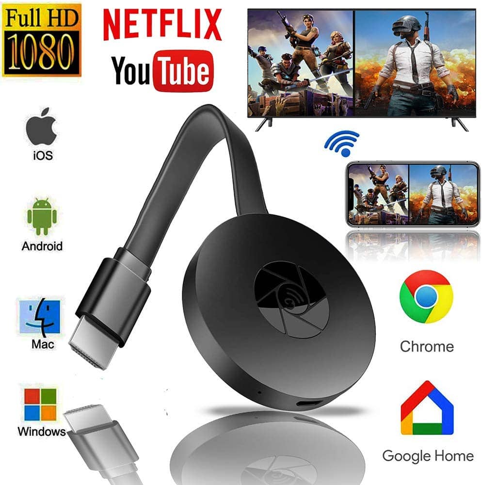 chromecast 4K WiFi Wireless Display Dongle TV Stick TV Stick Media Video Streamer HD - Électronique - صورة 2