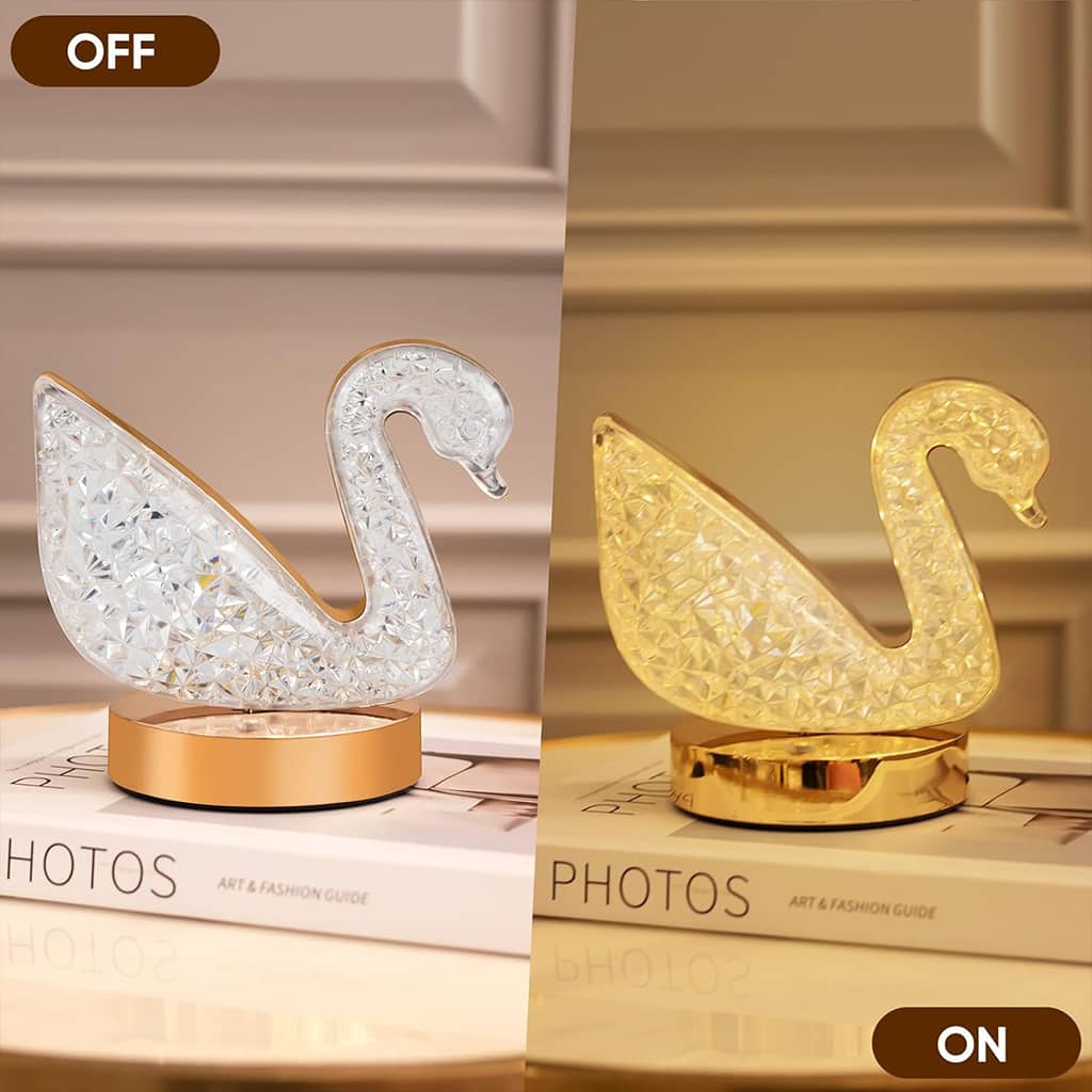 Lampe de Table et Veilleuse à Intensité Variable en Crystal - Décoration - صورة 6