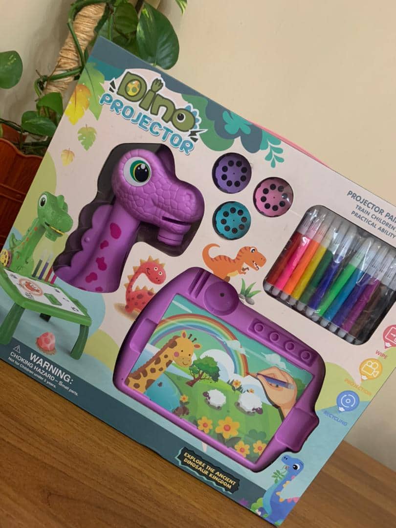 Projecteur de dessin Dino pour enfants avec 24 motifs colorés - Jouet & Gaming - صورة 9
