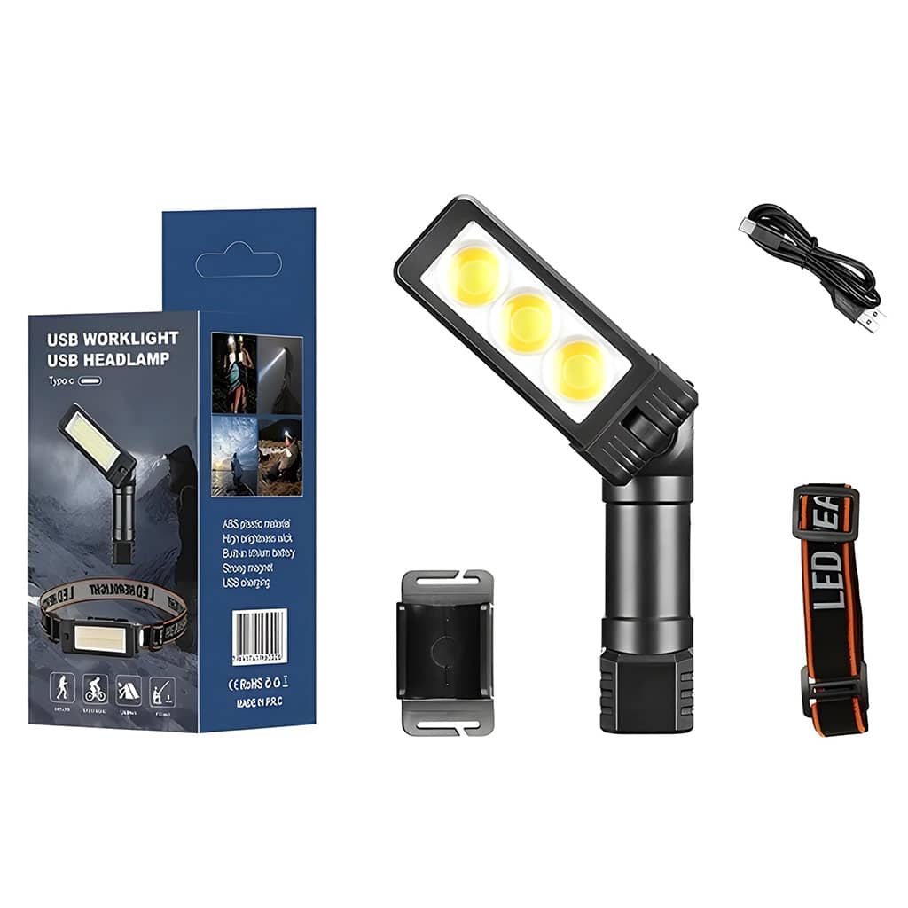 Lampe de Poche LED Portable et Réflecteur 20W - Outillage et Bricolage - صورة 7