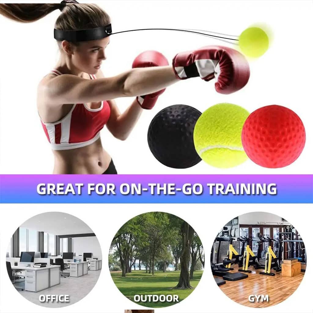 Balle de Boxe Reflex pour améliorer la coordination œil-main 3Pcs - Sport - صورة 7