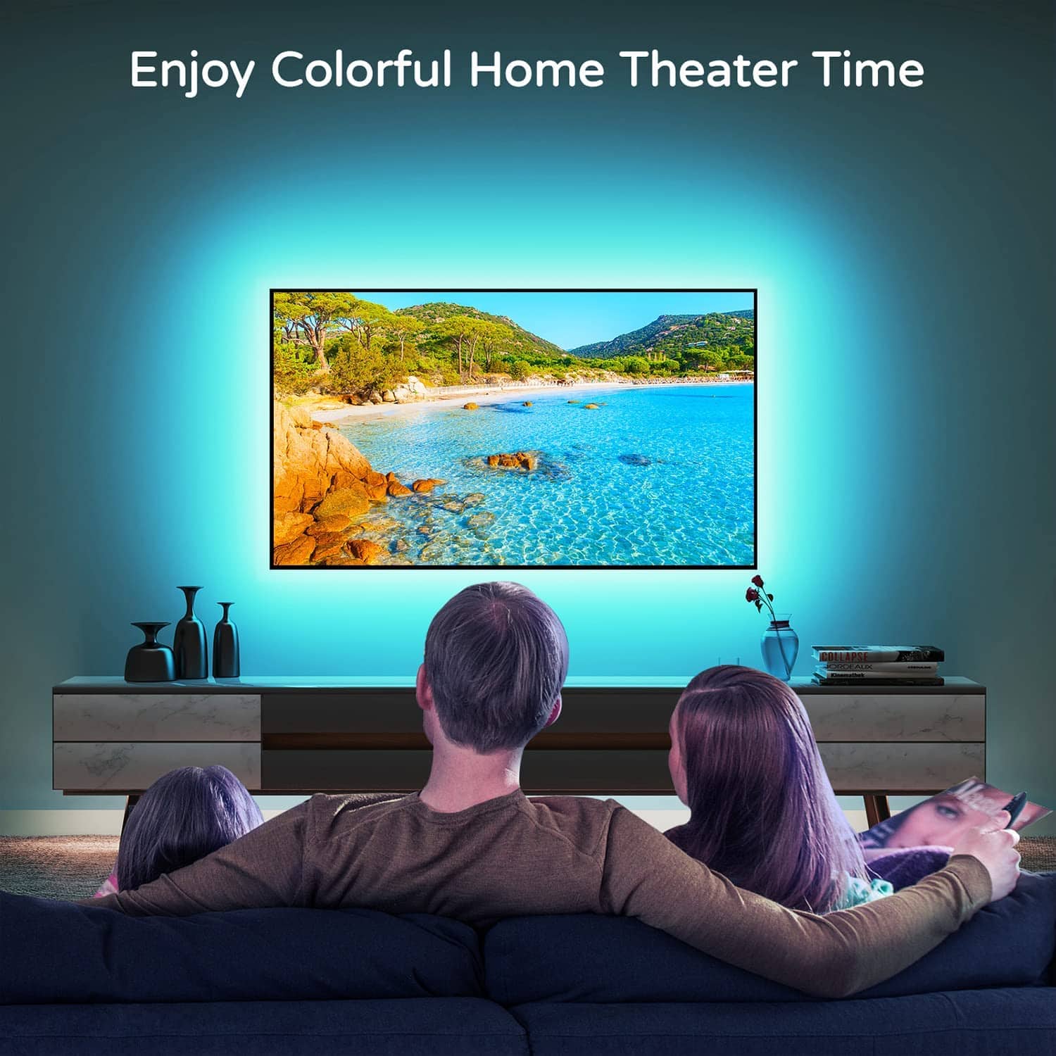 Smart LED Strip TV rétroéclairage 5M RGB Android/iOS - Électronique - صورة 4