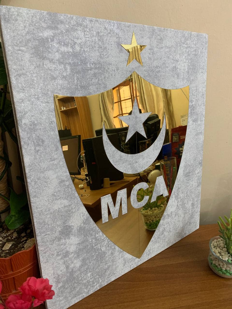 Cadre en Acrylique Effet Gold Miroir Motif Club MCA - Décoration - صورة 6