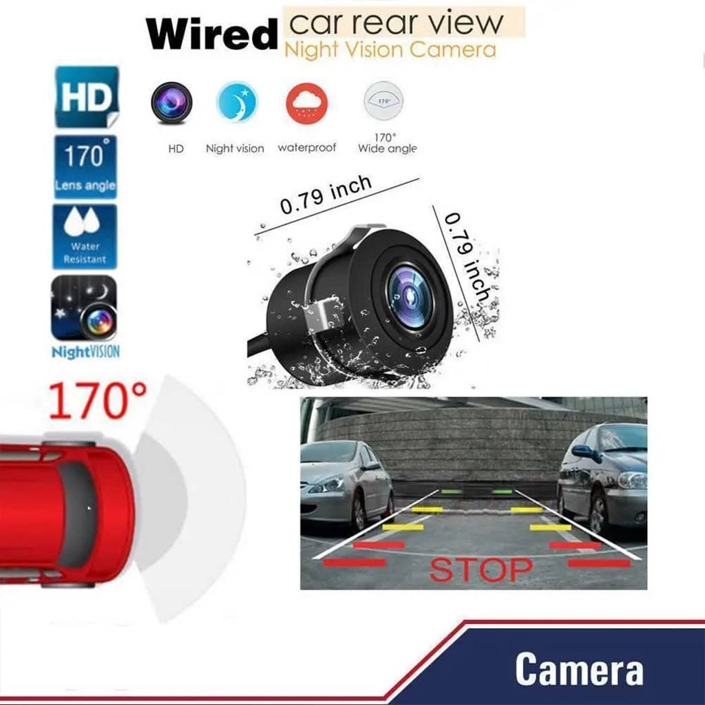 Caméra de recul CCD pour voiture avec vision nocturne HD - Accessoires Auto/Moto - صورة 2
