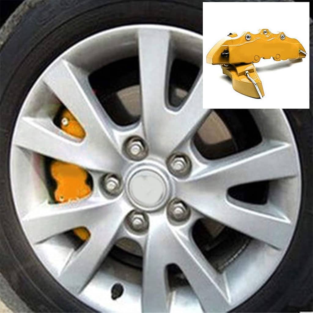 Lot de 2 caches étriers de frein de voiture durables 3D 25cm - Accessoires Auto/Moto - صورة 3