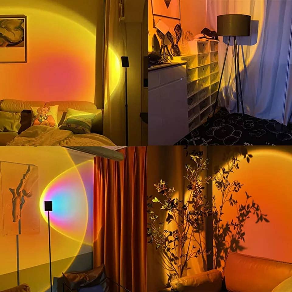 Projecteur de coucher de soleil rotatif à 180 ° USB décoration murale - Électronique - صورة 7