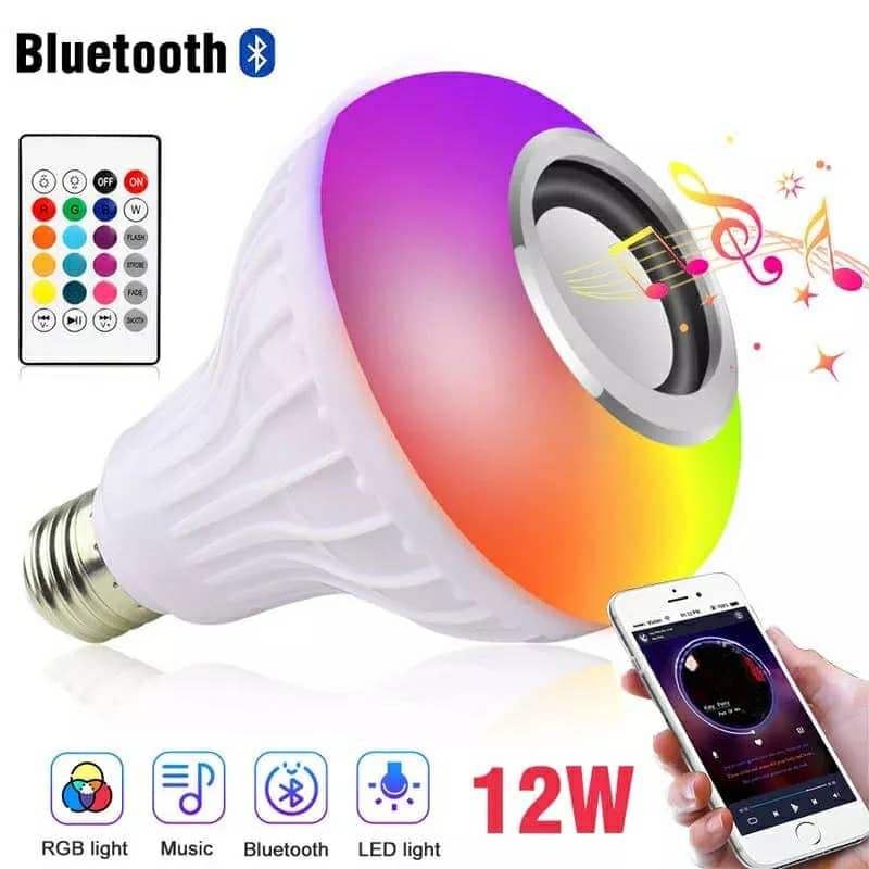 Ampoule Bluetooth Avec Haut-Parleur Rgb Télécommande SansFil - Électronique - صورة 2