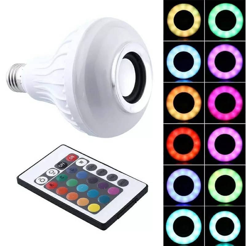 Ampoule Bluetooth Avec Haut-Parleur Rgb Télécommande SansFil - Électronique - صورة 4